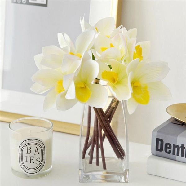 

decorative flowers & wreaths 4pcs faux flower simulated orchid artificial po prop