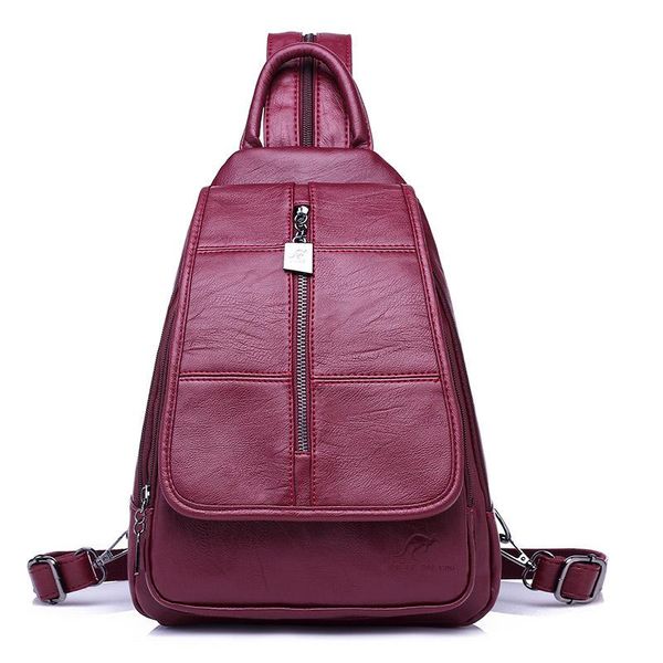 

outdoor bags stitching backpack 2021 chest bag large capacity student travel ladies