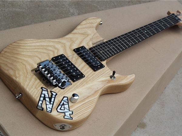 

double shake matte matte lacquer electric guitar with wax xylophone body color shell points