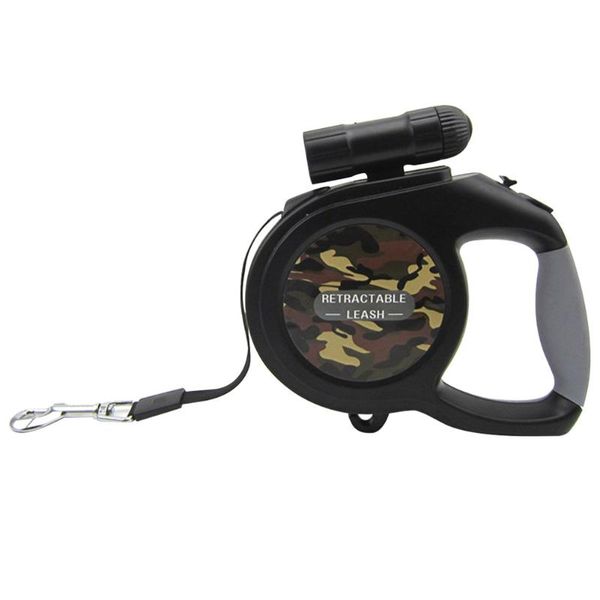 

dog collars & leashes multifunctional running portable with bright pet supplies automatic retractable abs button brake walking le