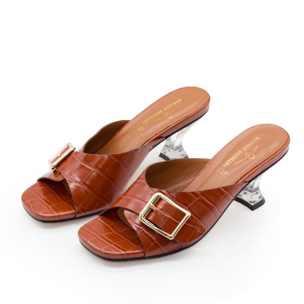 

602-1 chic women shoes summer heels clear heeled sandals stiletto pumps ladies high slippers formal girl, Black