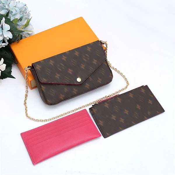 

2pcs/set evening bags women luxurys designers shoulder crossbody bag handbags hobo leather party woman girl lady designer handbag reversal l