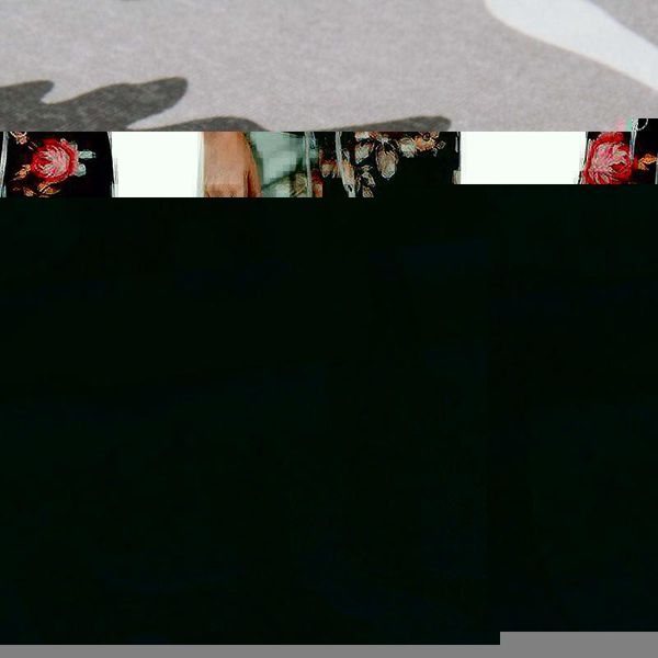 

yoga outfit 2 pcs women's joggers pants sports trousers wide leg pant high waist sweatpants black & green l