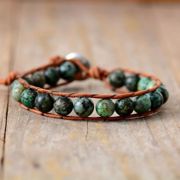 

beaded, strands boho men wrap bracelets african turquoises stone beaded braided strand handmade braclet couples lovers jewelry bijoux wholes, Black