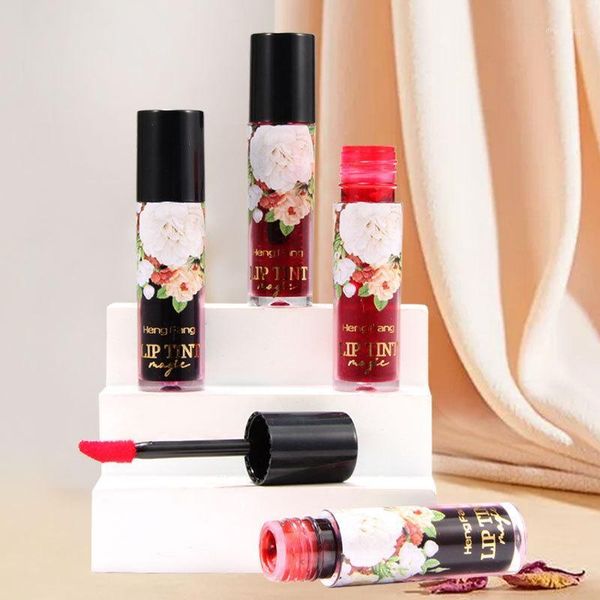 

full colors berry color lip gloss moisturizing non-greasy easy to makeup rich in multiple vitamins repair lips with floral1