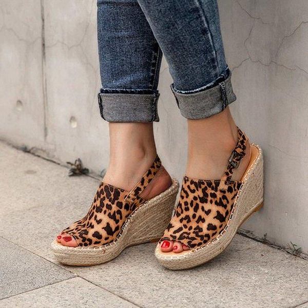 

dress shoes women summer sandals high heels plus size wedges woman peep toe vintage rope sandalias mujer sapato feminino d231, Black