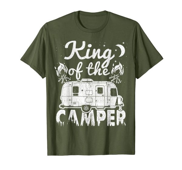 

king of the camper nature lover camping travel trailer t, White;black