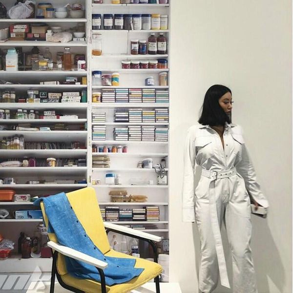 

women's jumpsuits & rompers fall women long sleeve cargo casual jumpsuit straight streetwear sashes loose solid pockets overalls, Black;white