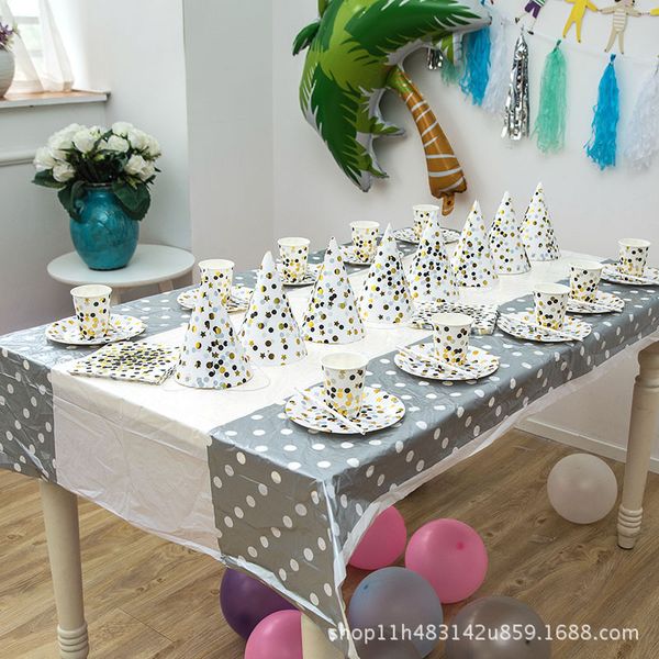 

fashion party gold dot package paper cup tray hat pull citigroup