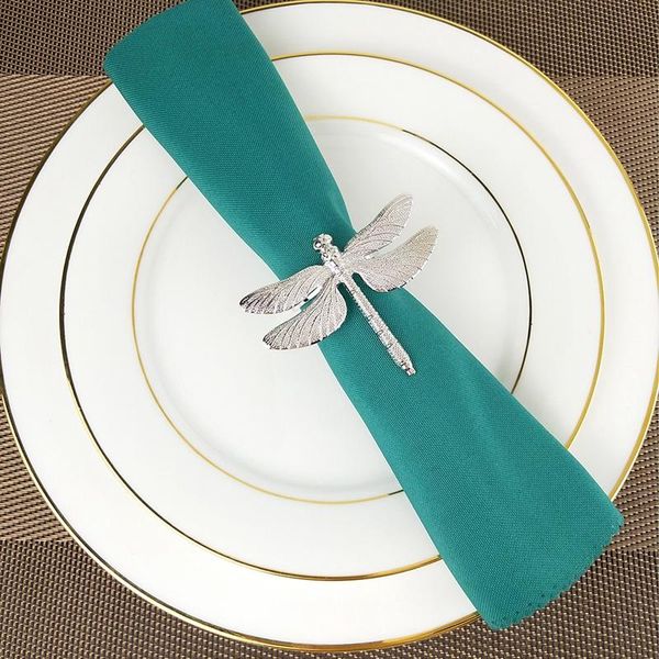 

napkin rings lber 6pcs dragonfly ring diy el wedding banquet table display metal buckle christmas decoration