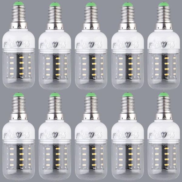 

10pcs durable warm white e14 led 5w 4014 smd cover corn light lamp bulb bulbs