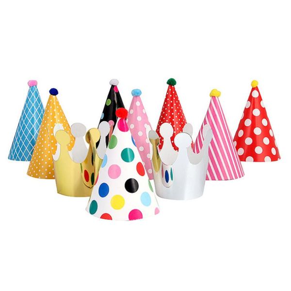 

party hats 11pcs decorative birthday theme paper children kids pograph prop hat