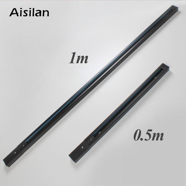 

aisilan nordic modern style led tracklight rail black white 0.5 for ceiling spotlight aluminum + copper wire track lights