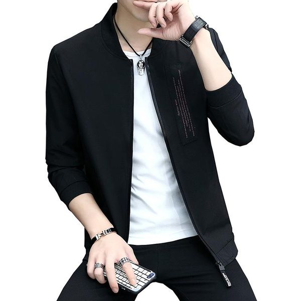 

men's jackets jacket spring and autumn thin section casual korean version of the tide, Black;brown