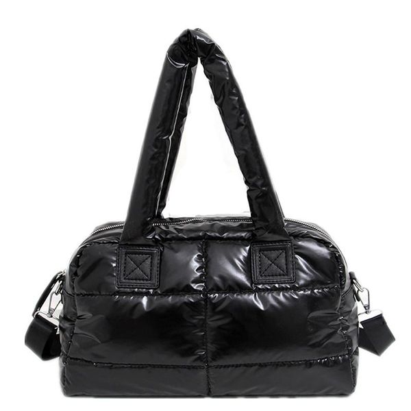 

evening bags fashion down cotton women shoulder waterproof nylon space pad feather handbags lady large capacity tote 2021 winter