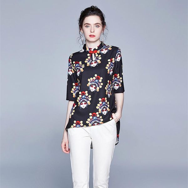 

women's blouses & shirts nrj-6f-615-b-1918 2021 summer women half sleeve top, White