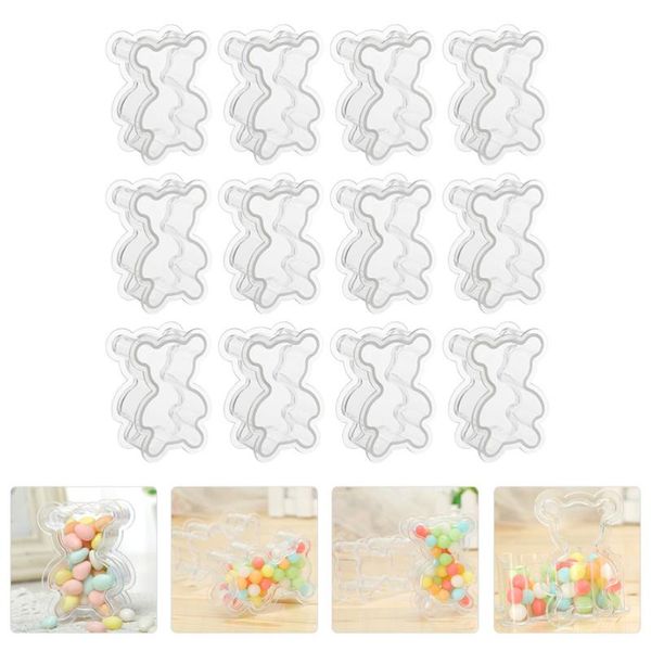 

gift wrap 12pcs candy boxes bear shaped lovely storage case for wedding party
