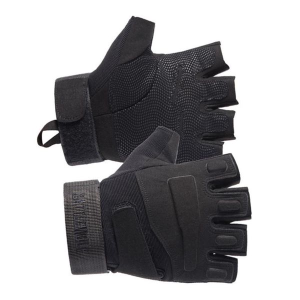 

cycling gloves 1 pair half finger sports shockproof breathable bike for outdoor men (black, size)