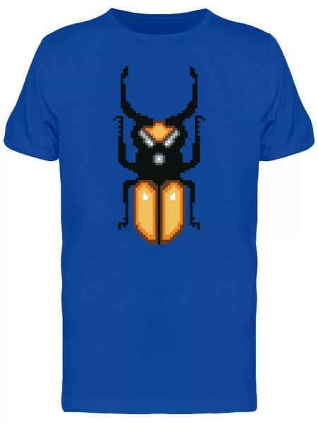 

Pixel Art Beetle Tee Men's -Image by Shutterstock, White;black