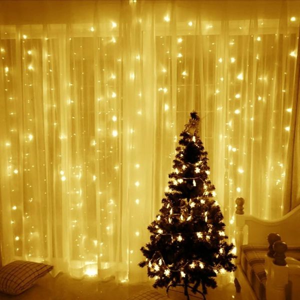 

christmas decorations fairy lights curtain light lamp remote control usb string led for wedding valentines day decoration room decor