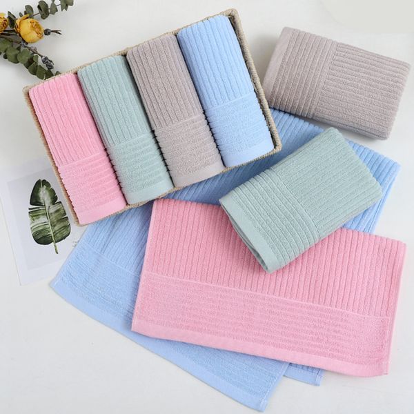 Asciugamani in cotone Asciugamani per il viso color caramella Asciugamano per il viso quotidiano morbido e assorbente confortevole Disponibile in più colori WH0057