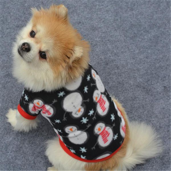 

winter warm pet dog jackets for chiristmas classic pattern hoodies sweater coat small dogs puppy outfit apparel