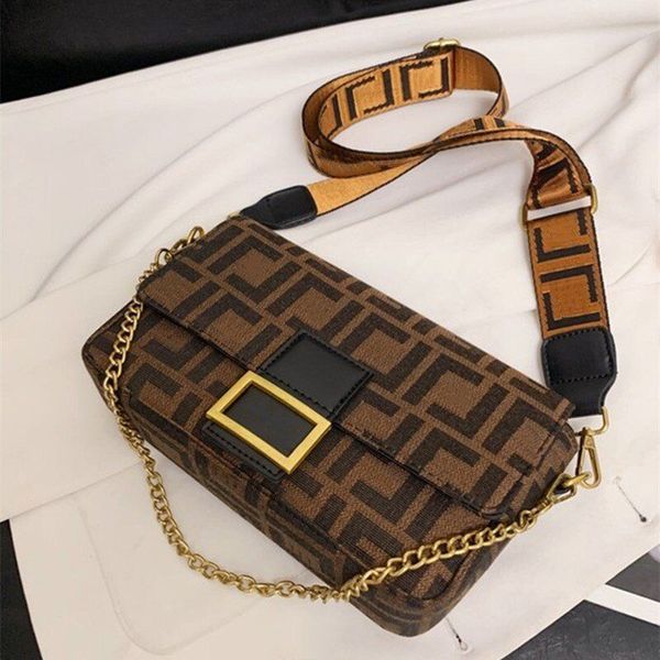

baguette canvas bag crossbody flap bags women handbag purse letter genuine leather trim magnetic hasp handle totes detchable shoulder strap