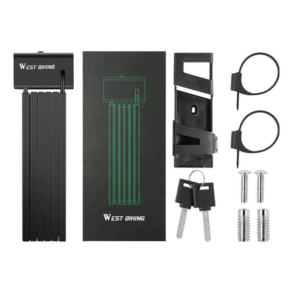 

bike locks 1pc folding cable lock steel anti-theft
