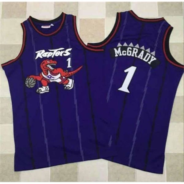 

Tracy McGrady\rToronto\rRaptors Tracy McGrady mitchell ness basketball jersey, blue precision stitched embroidered basketball jersey, Color1