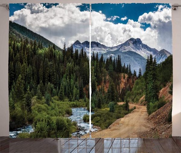 

curtain & drapes aspen tree curtains colorado outdoor river view of fascinating nature scene stream and forest living room bedroom window