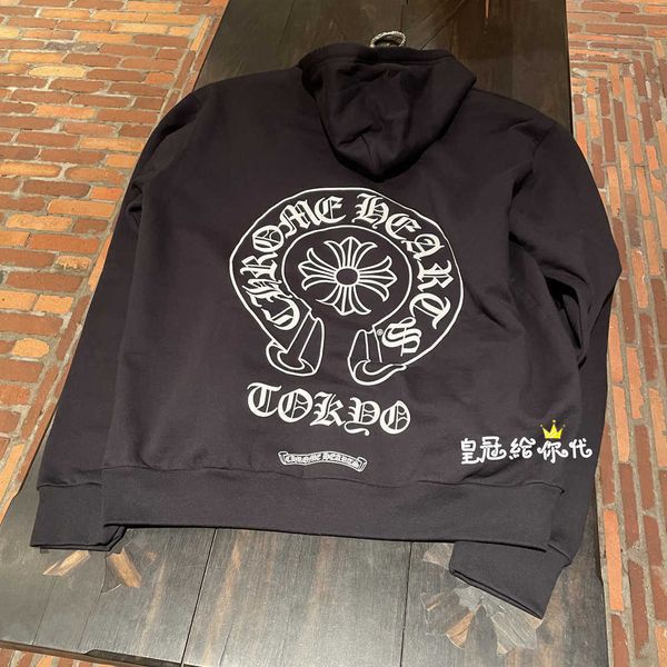 

horseshoe crown limited hearts chrome for crosin tokyo cross zipper hoodie yzz2, Black