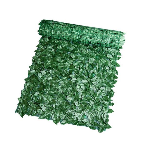 

decorative flowers & wreaths artificial ivy privacy fence faux hedge leaf vine wall screen for balcony terrace garden yard decor