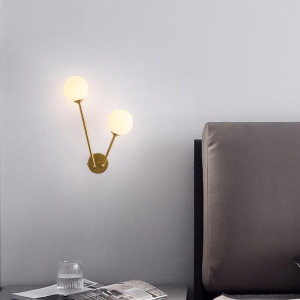 

wall lamp nordic creative room living background lamps gold and black interior decorative