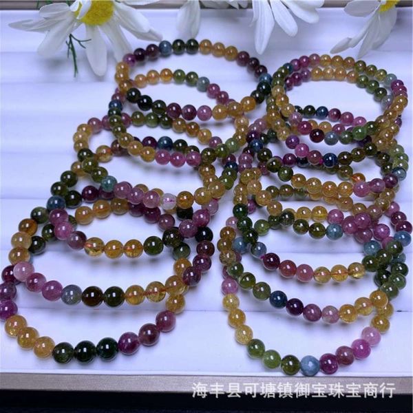 

yubao jewelry candy tourmaline rainbow single ring bracelet, Black