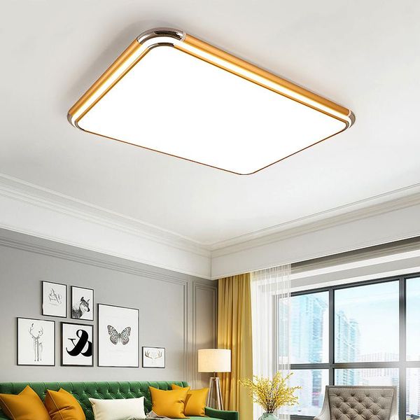

ceiling lights modern silver gold rgb 2.4g remote control aluminum acrylic led lamp colorful romantic light for livingroom