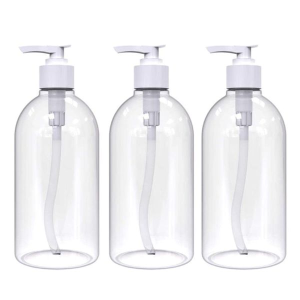 

storage bottles & jars 2021 1/3 pcs 500ml refillable shampoo pump conditioner dispenser empty for bathroom shower