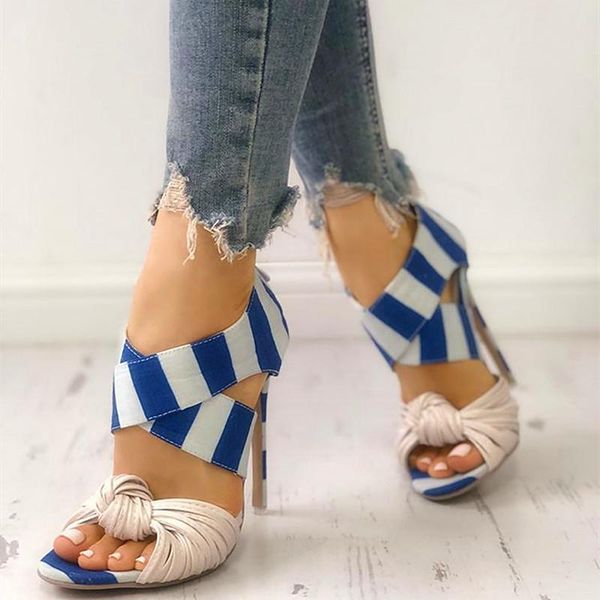 

summer peep toe women sandals high heels stiletto ladies office pumps mixed colors cross strappy platform party, Black