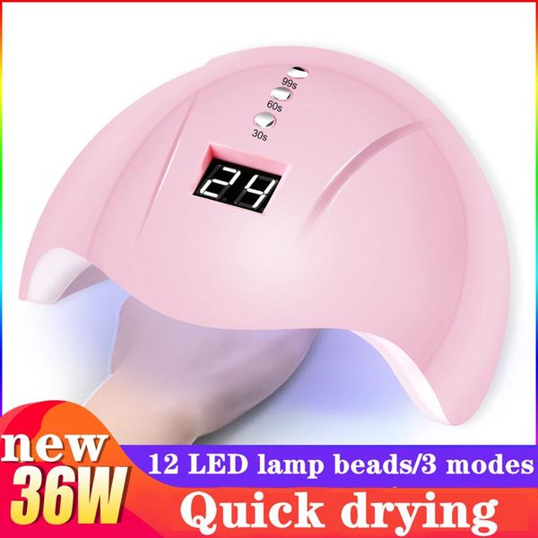 

nail dryers hzhan led lamp uv gel 36w fast drying sun manicure tools dryer