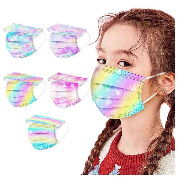 

disposable chilen's mask printed spunlaced cloth three layers incding melt blown fashion face