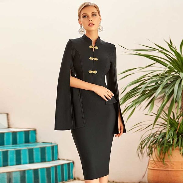 

ahipping attacked fall women's clothes black vogue celebrity cocktail dress bandage, Black;gray