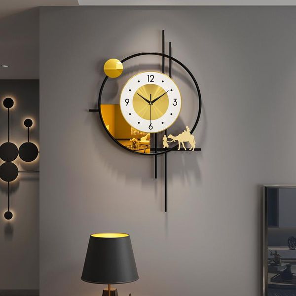 

large creative nordic wall clock modern design luxury silent living room orologio da parete watch clocks
