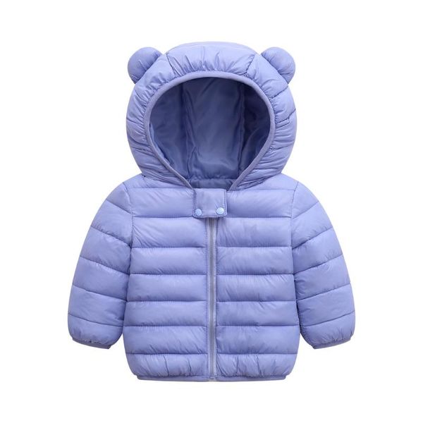 

1-4 year baby girls boys winter coats kids jacket hood ears zip thick warm snow coat children spring fall toddler outerwear 824, Blue;gray