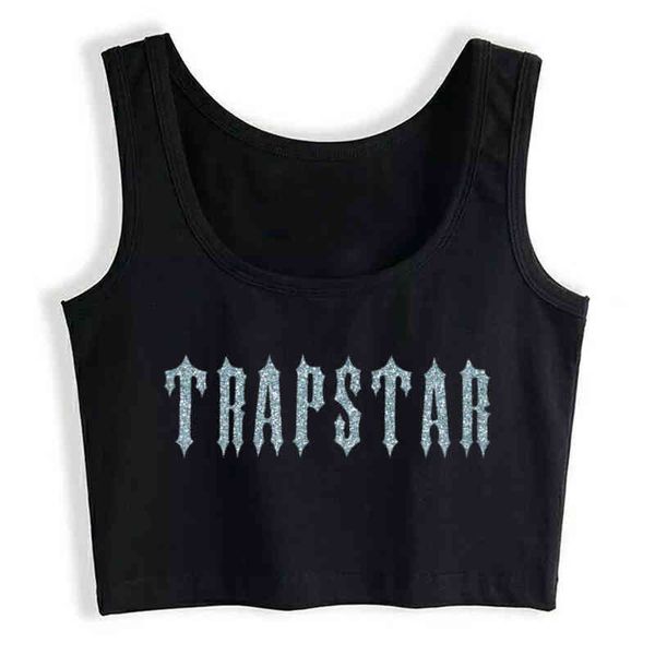 

crop sport trapstar design fashion inscriptions custom women, White;black