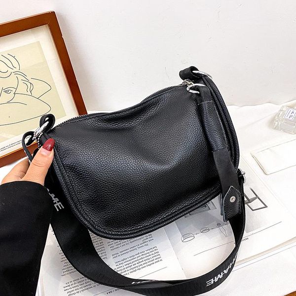 

totes genuine leather messenger bag thick chain shoulder bags fashion 2021 soft cowhide designer female dumpling