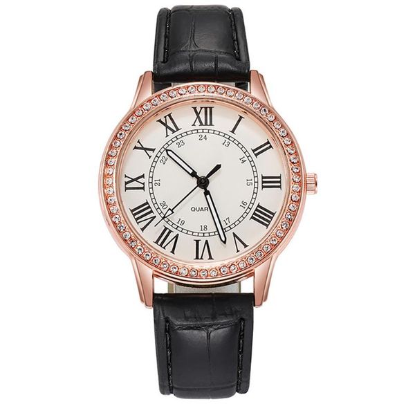 

wristwatches 1pc fashion wrist watch diamond decorative bracelets, Slivery;brown