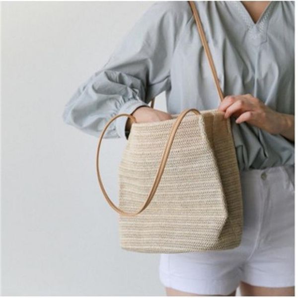 

evening bags straw bag xiaoqing simple shoulder woven handbag luxury handbags women designer clutch fashion tote