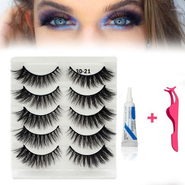 

pairs lashes 3d mink eyelashes natural long /thick false handmade makeup extension1
