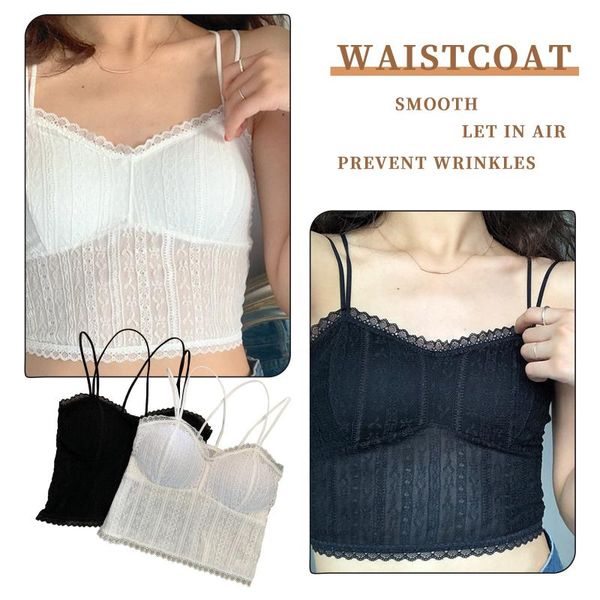 

bustiers & corsets 2021 arrival women lace beauty back camisole bra strapless wrap chest tube crop female bralette lingerie underwe, Black;white