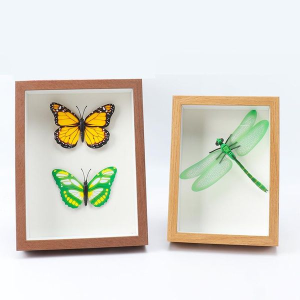 

hollow po frame specimen wood butterfly dragonfly dry flower home decoration gift frames