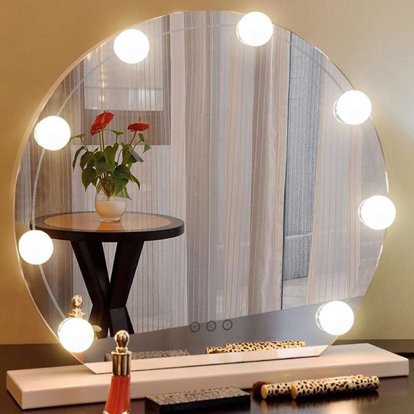 

wall lamps 6/10led usb plug-in bedroom cosmetic mirror lamp tri-tone light dresser desk bath headlight decorative makeup fill